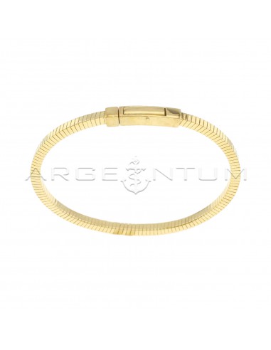 Semi-rigid bracelet with striped...