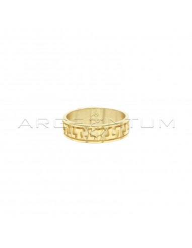 Band ring with shiny tao engraved on...