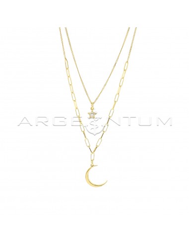 2-wire grumettina chain necklace with...