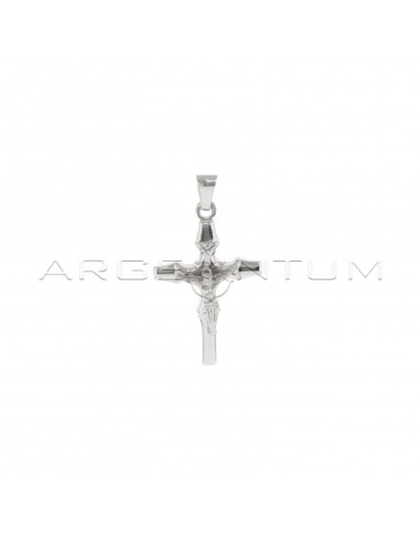 Cross pendant with rounded and shaped...