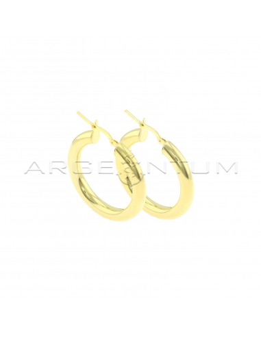 Rounded barrel earrings ø 25 mm with...