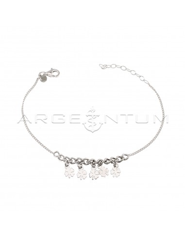 Curb mesh bracelet with central...