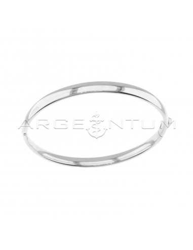 Rigid bracelet with rounded band with...