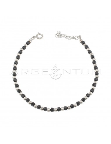 White gold plated ball bracelet and...
