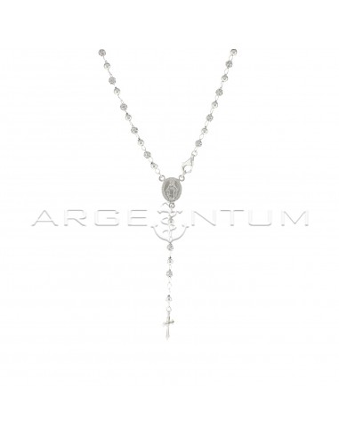 Y-shaped rosary necklace with...