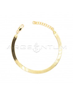 Yellow gold plated flat ear...