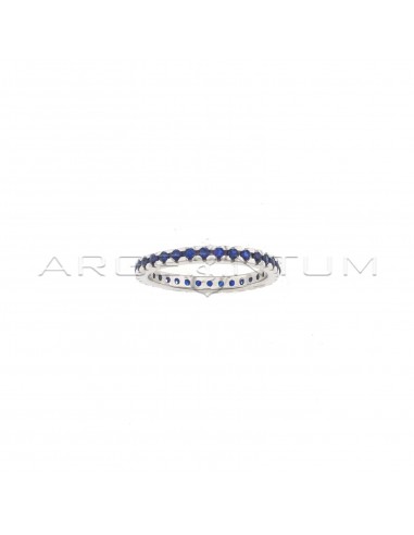 Eternity ring with 1.5 mm blue...