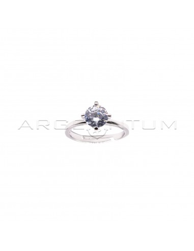 Solitaire adjustable ring with 7 mm...
