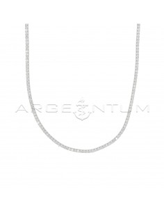 Tennis necklace of white...