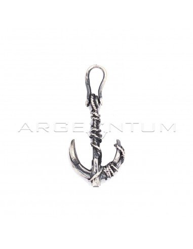 Anchor pendant burnished and cast...