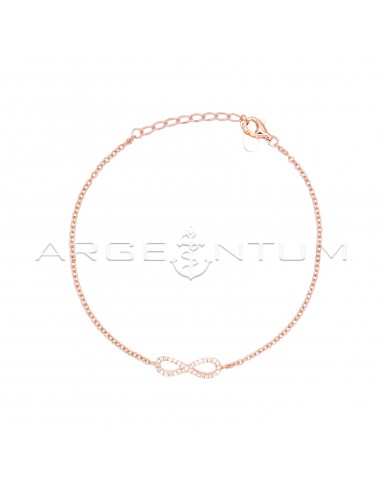 Forced mesh bracelet with pink gold...
