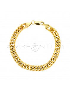 Yellow gold plated double...