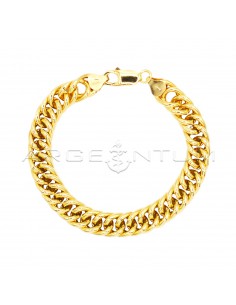 Yellow gold plated double...