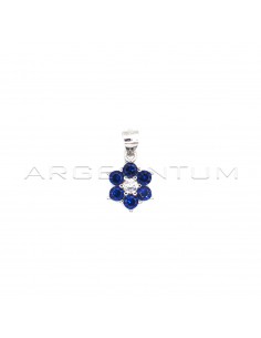 Flower pendant with central...
