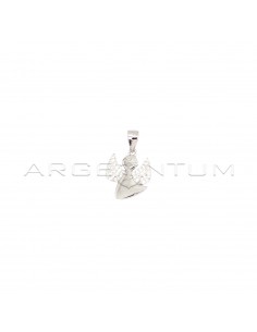 Angel pendant with white...