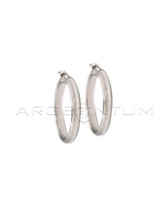 White gold plated hoop...