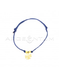 Blue cord bracelet with...