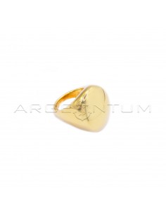 Yellow gold plated oval...