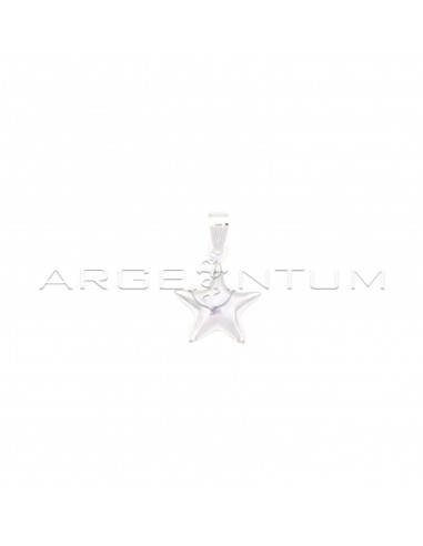 Coupled pendant with rounded star in...