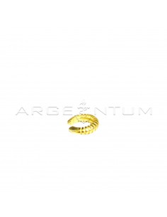 Yellow gold plated rounded...