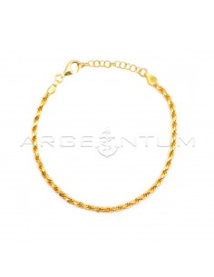 Yellow gold plated rope...