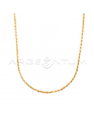Yellow gold plated funetta link...