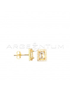 Stud earrings with central...