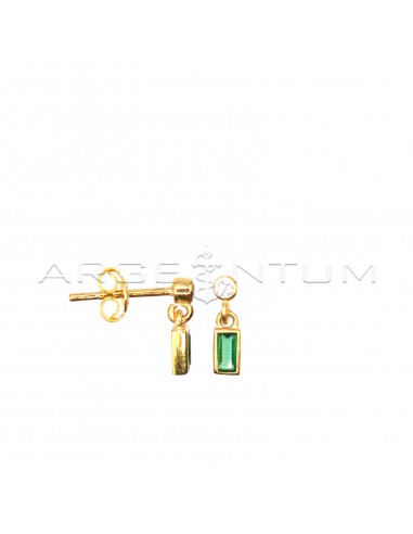 Pendant earrings with white point of...