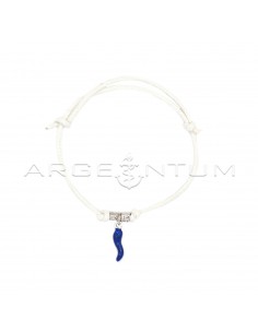 White cord bracelet with...