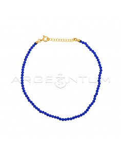 Anklet in electric blue...