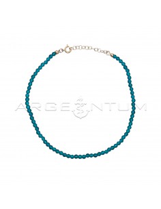 Anklet in petrol green...