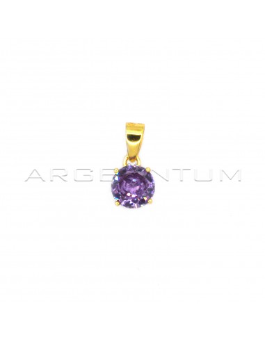 Light point pendant with lilac zircon...