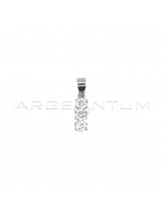 White gold plated 3mm white...