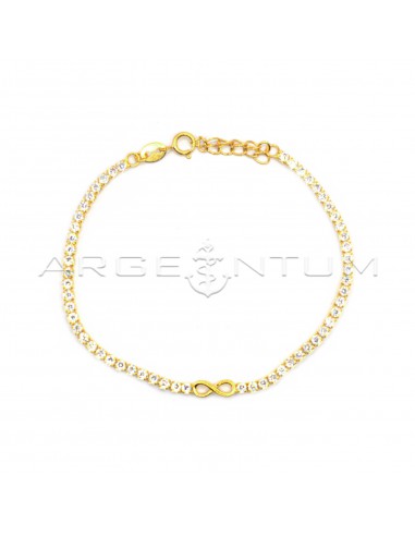 Tennis bracelet with 2 mm white...