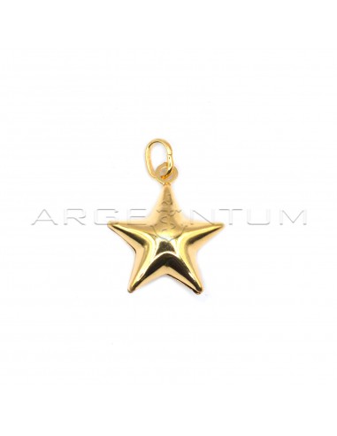 Yellow gold plated paired star...
