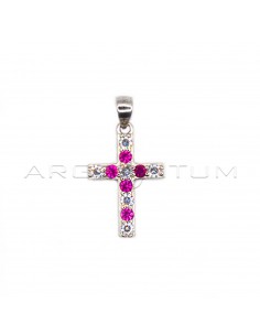 White gold plated cross...