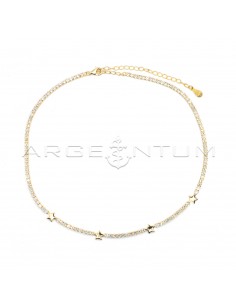 Yellow gold plated tennis...