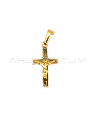 Plate cross pendant with christ...