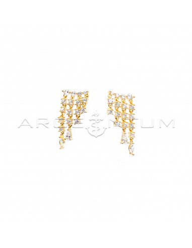 Yellow gold plated pendant earrings...