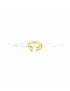 Adjustable ring with yellow...