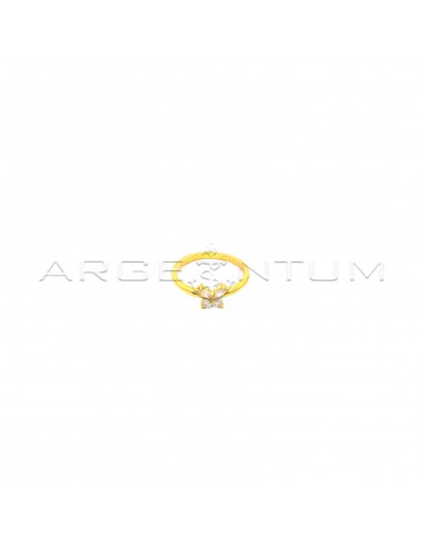 Wire ring with yellow gold plated...