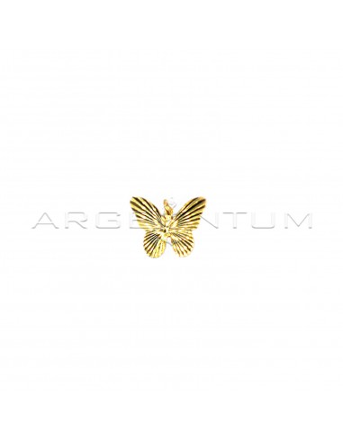 Yellow gold plated butterfly pendant...