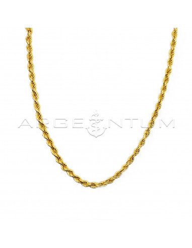 Rope link necklace mm 5.5 yellow gold...