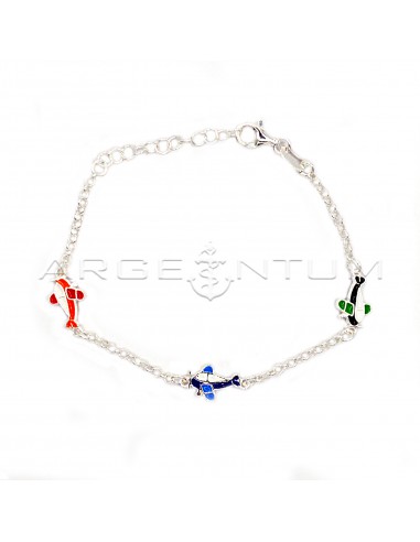 Giotto mesh bracelet with 3 paired...