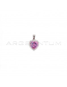 Pink heart zircon pendant...