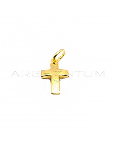 Yellow gold plated coupled cross...