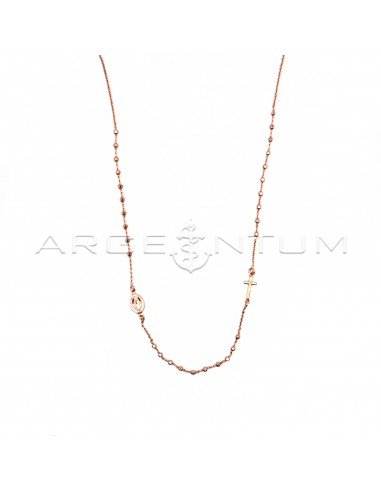 Rose gold plated 3-unit rosary...