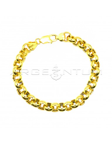9 mm rolo mesh bracelet. yellow gold...