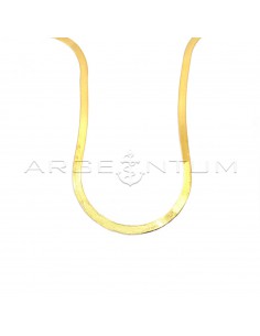 Yellow gold plated flat ear...