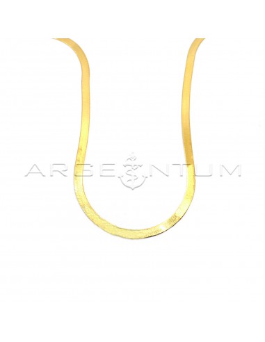 Yellow gold plated flat ear link...